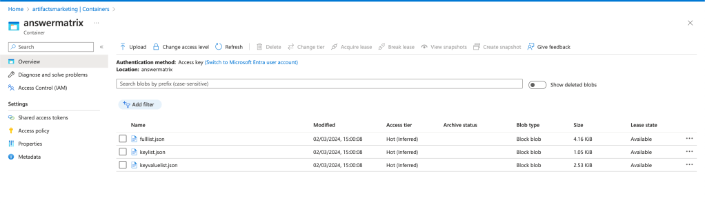 answer matrix build 4
