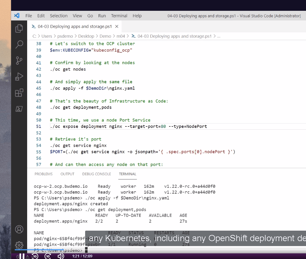 openshift course pluralsight 105
