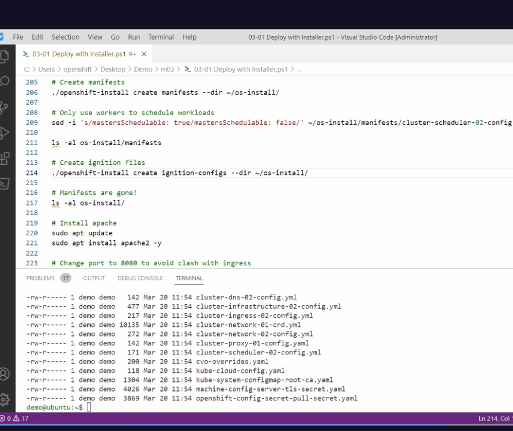 openshift course pluralsight 74