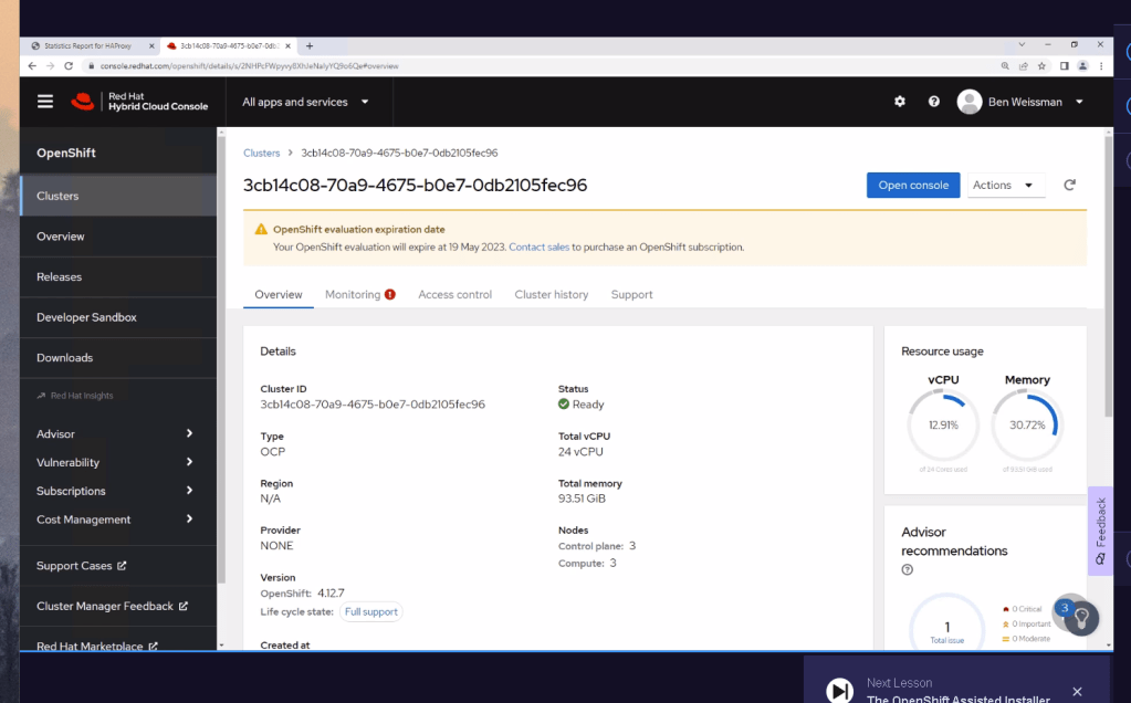 openshift course pluralsight 86
