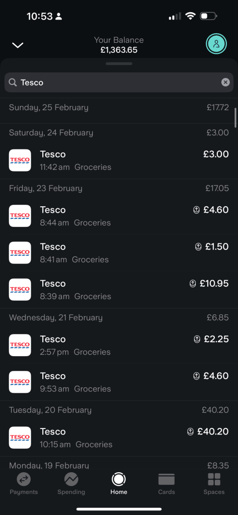 groceries in the 8