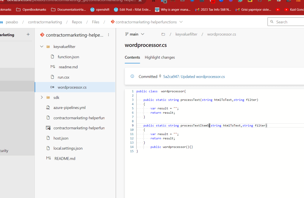azure function changemanagement 11