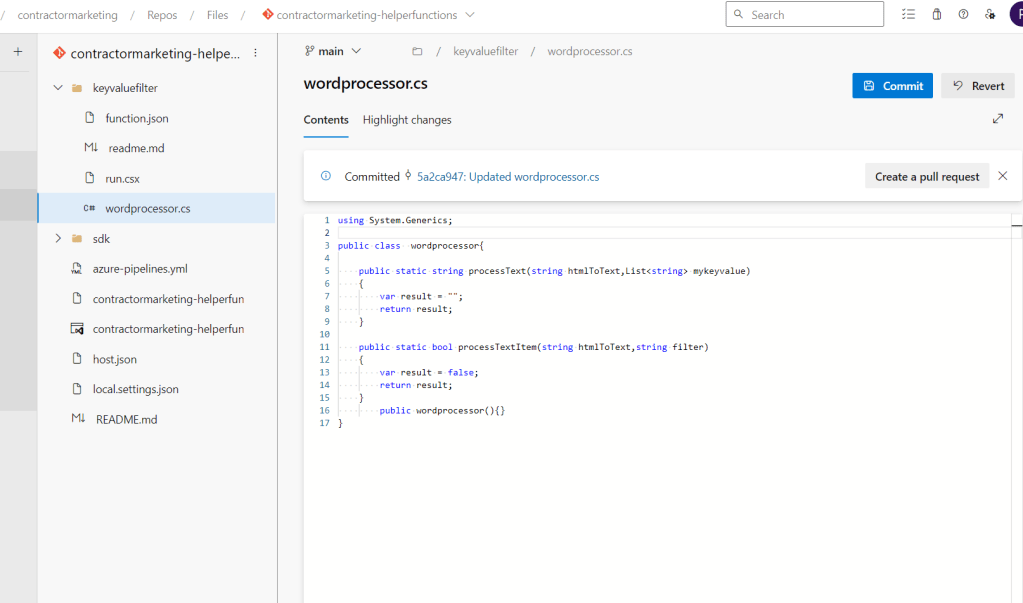 azure function changemanagement 12