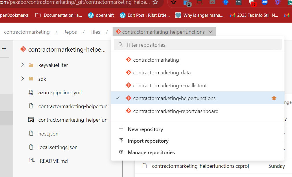 azure function changemanagement 4
