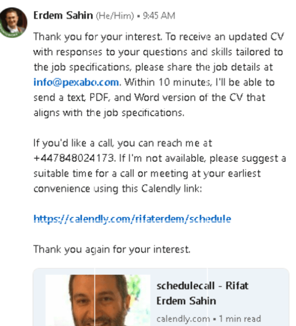 linkedin api for 1