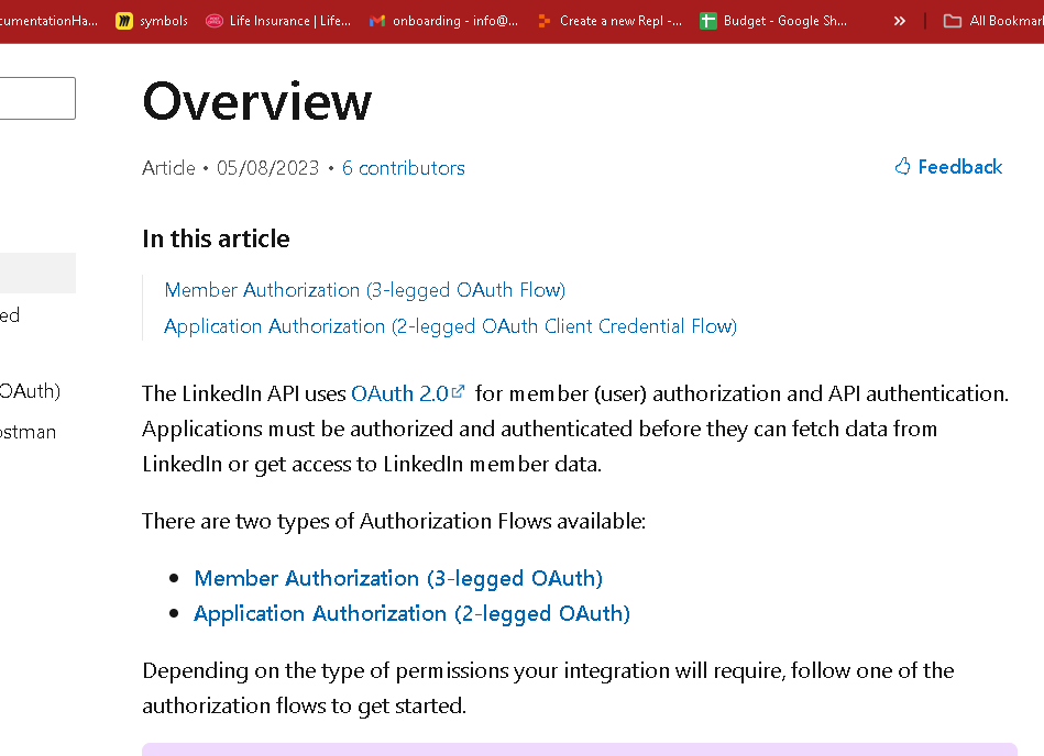 linkedin api for 18