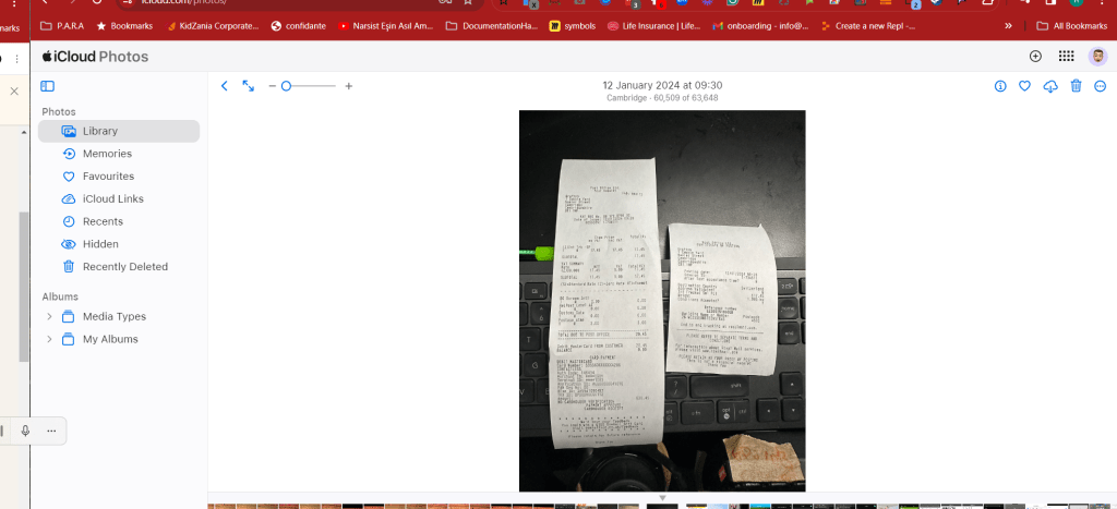 finding receipts is 4