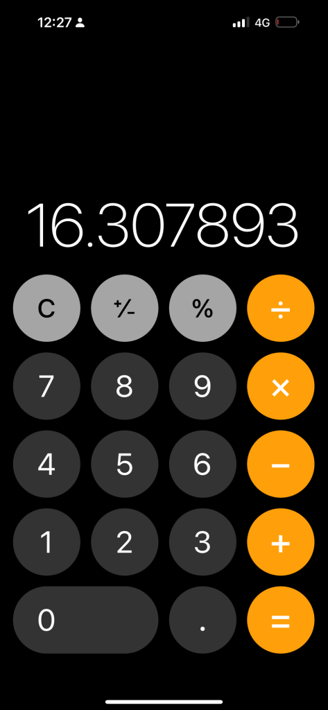 lower than 16 1