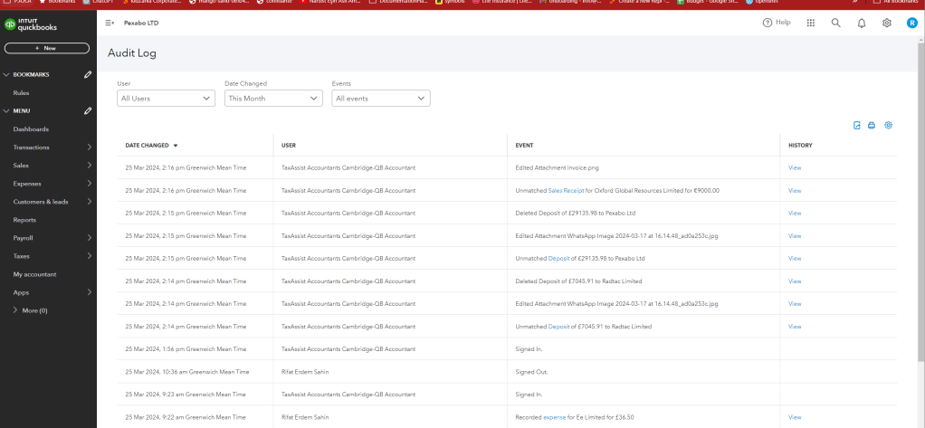 audit trail and 24