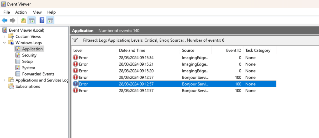 restart errors workstation 6