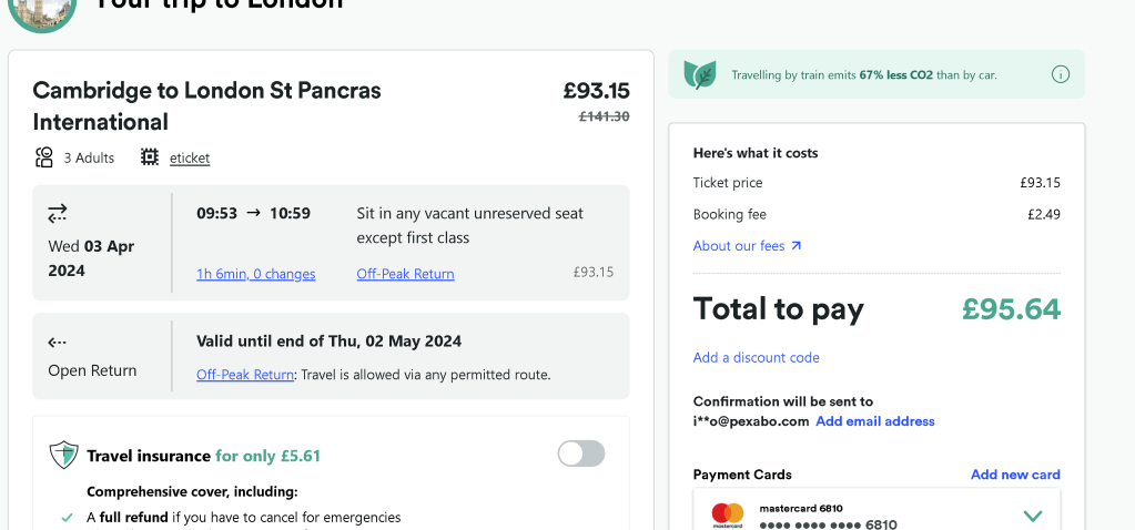 london travel plan 14