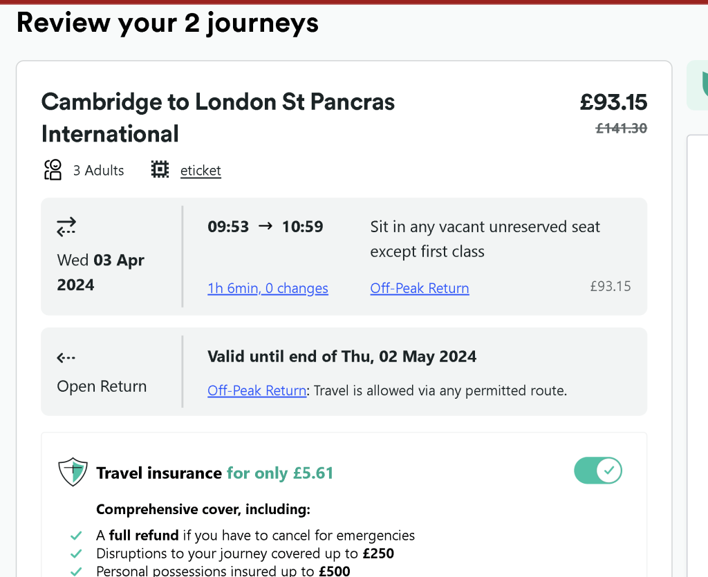 london travel plan 19