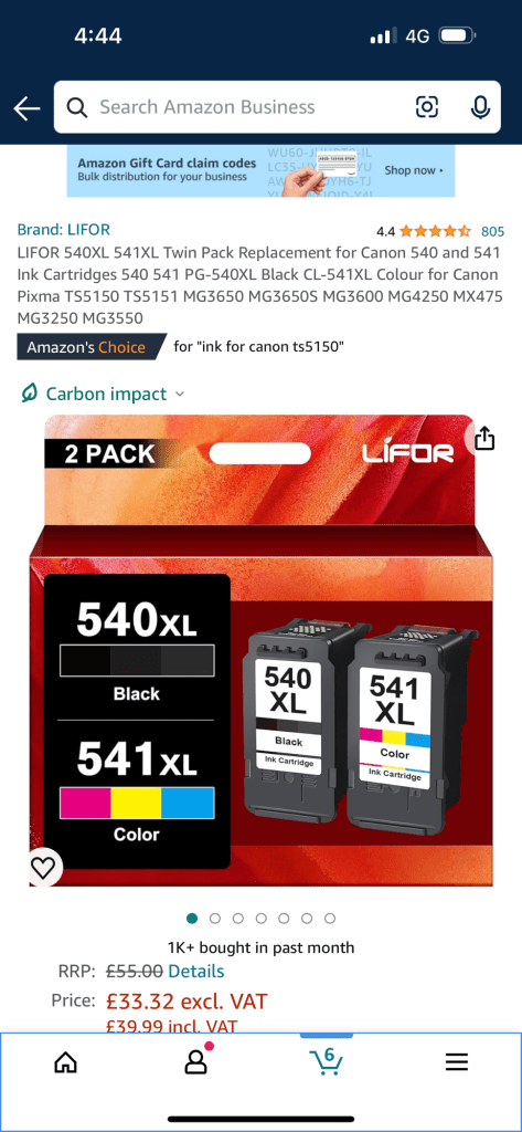 wireless printing not 6