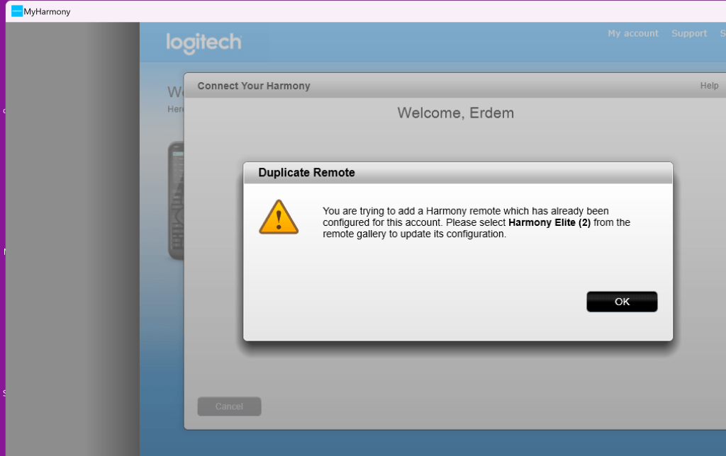 logitech harmony setup 10