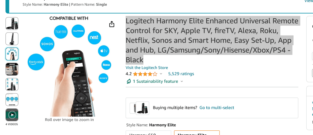 logitech harmony setup 8