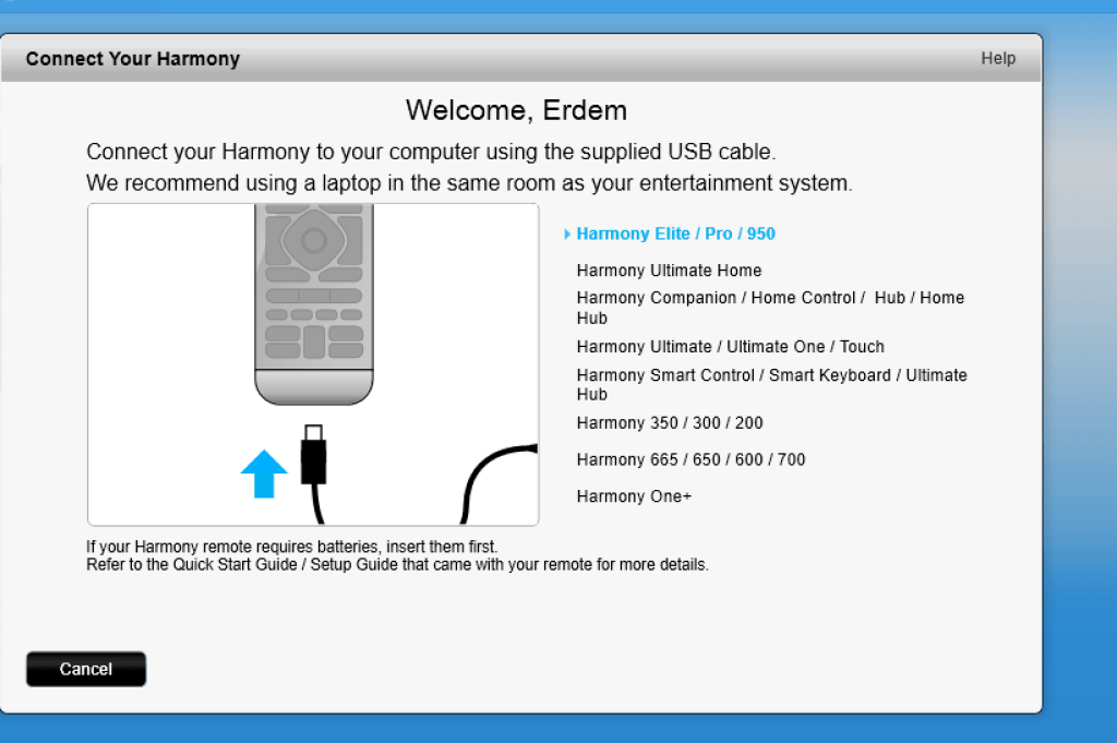 logitech harmony setup 9