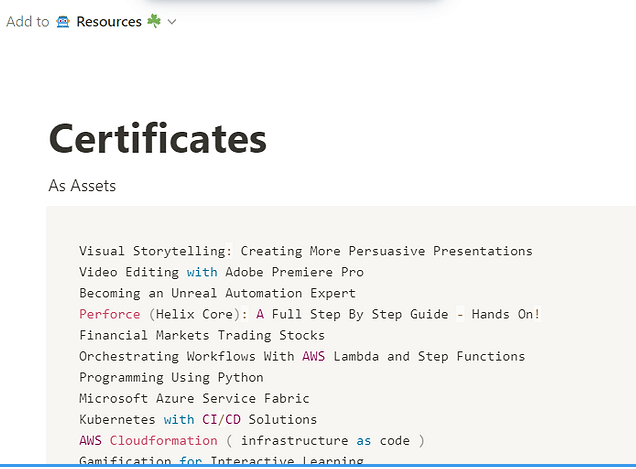 add the certificates 1
