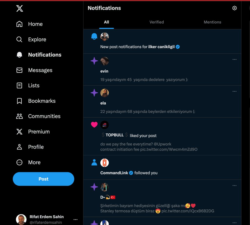 twitter on and 2