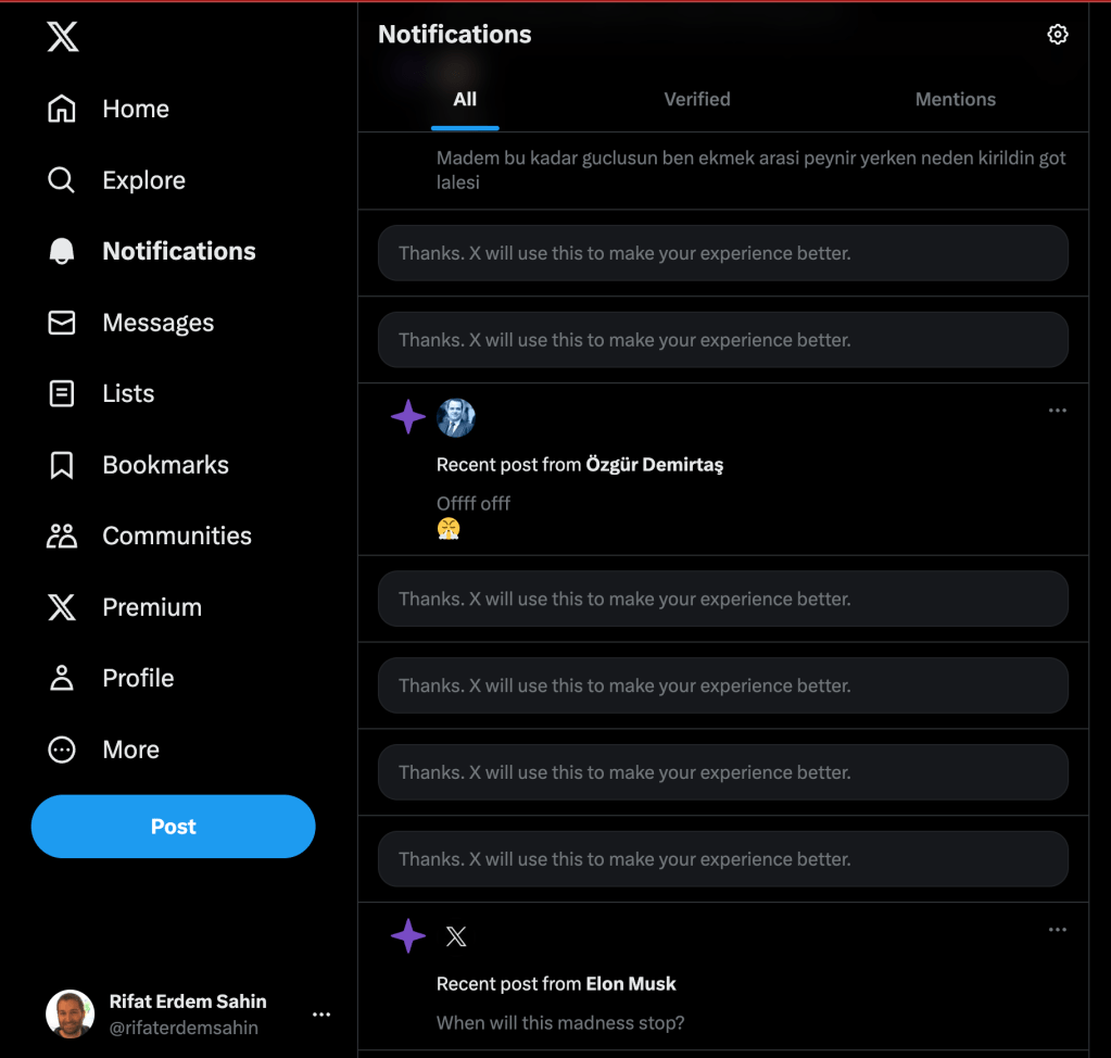 twitter on and 5