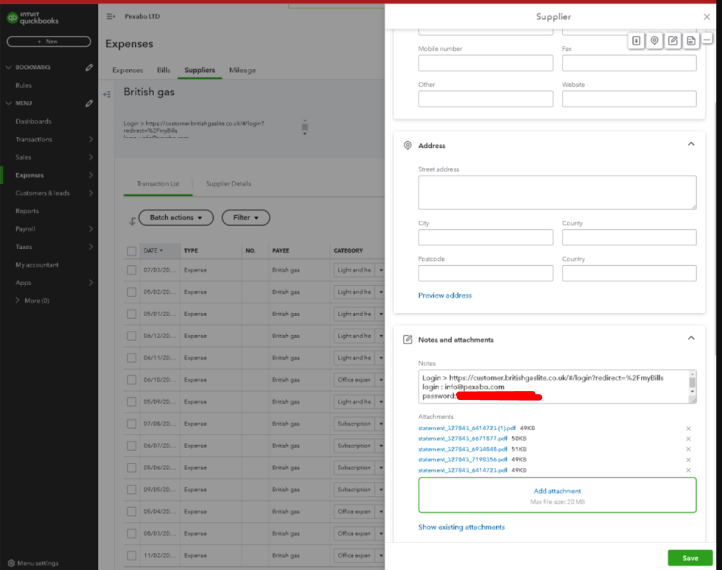 add suppiler info 1