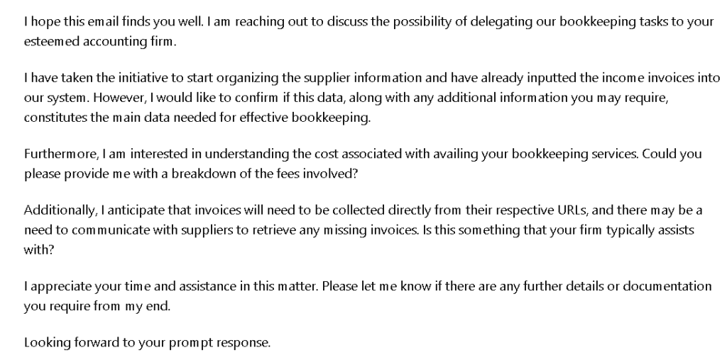 bookkeeping delegation 1