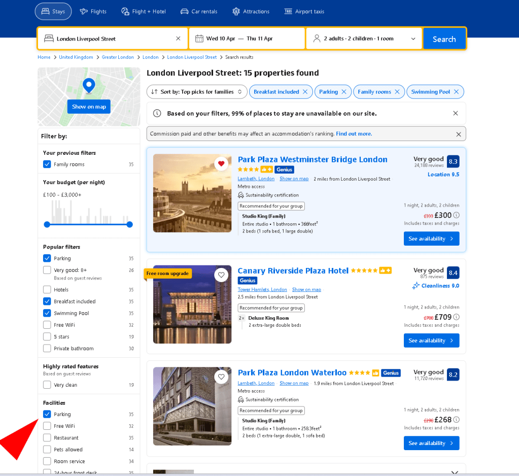 hotel selection london 1