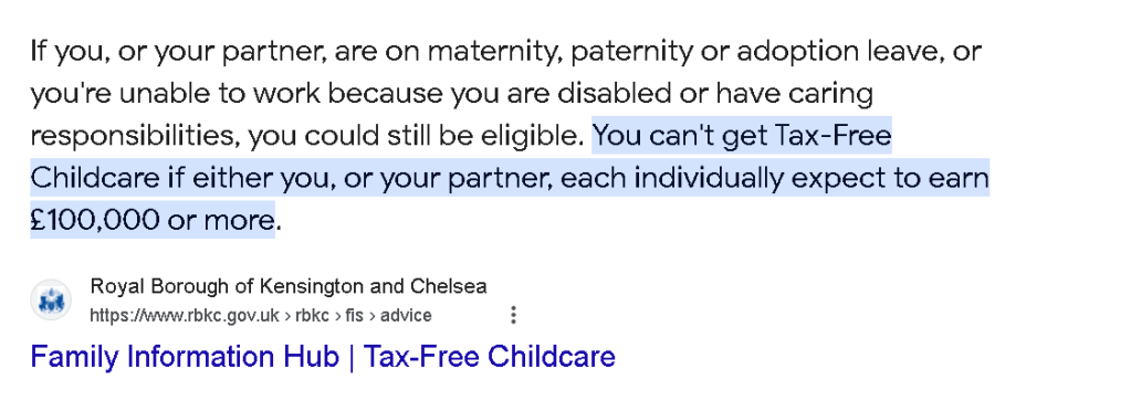 taxfree childcare application 1