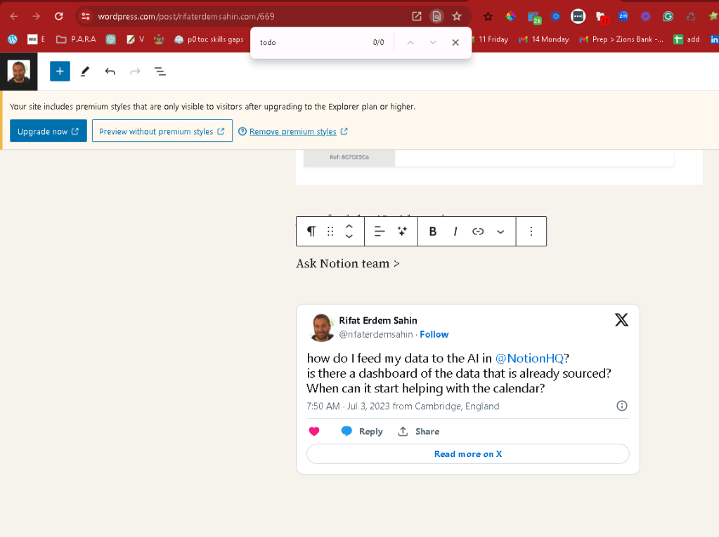 todo in wordpress 7