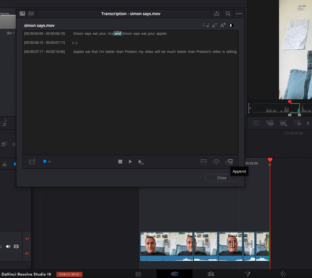 transcript feature of 4