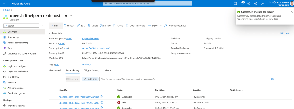 the virtual machine 104