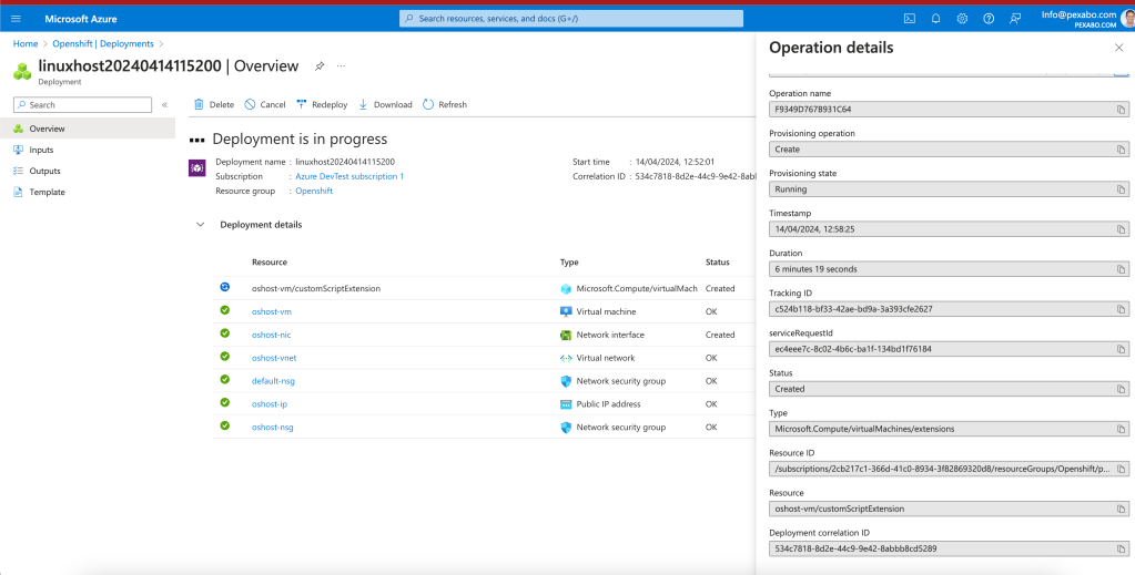 the virtual machine 134