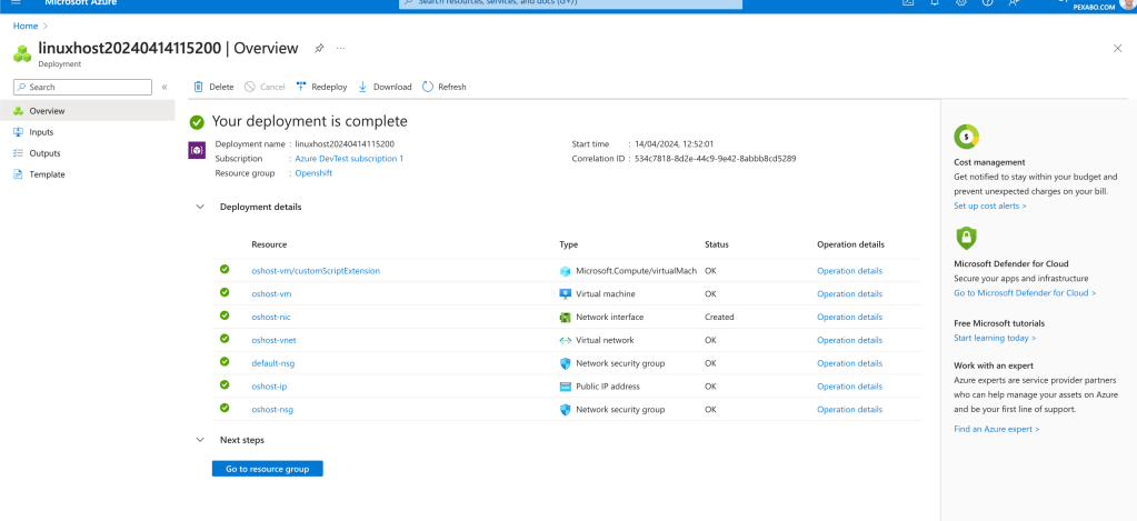 the virtual machine 135