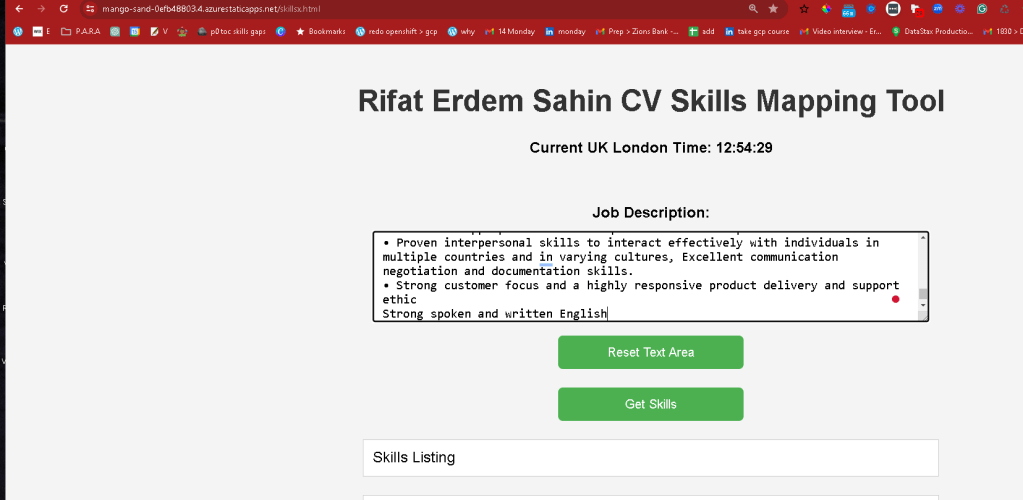 skills matrix update 32