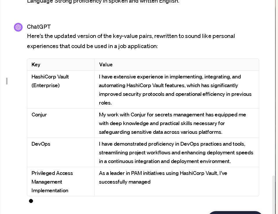 skills matrix update 7