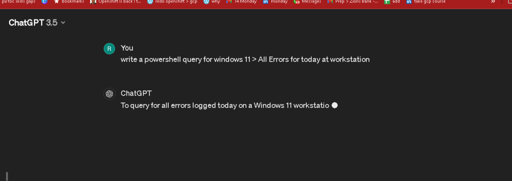 all errors for 1
