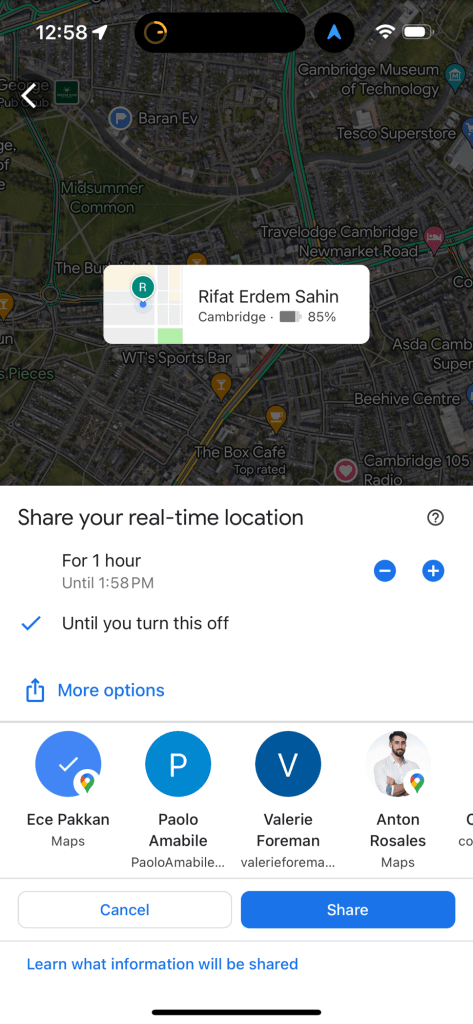 location sharing 4