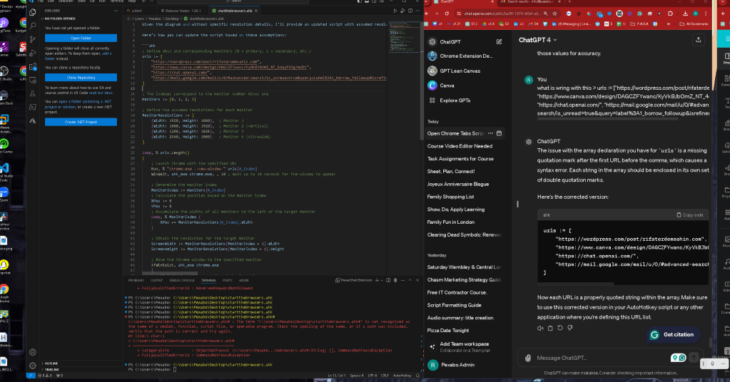 workstation opens up 15
