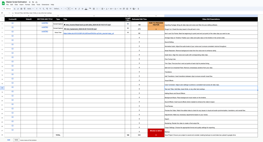 updated video production 2