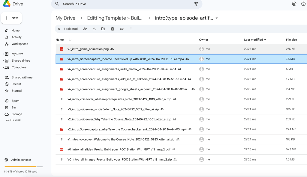 video editting workflow 1