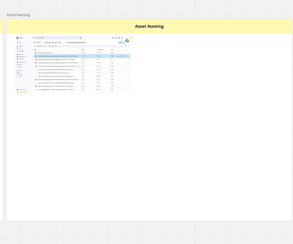 video editting workflow 3