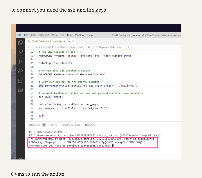 openshift host continue 33