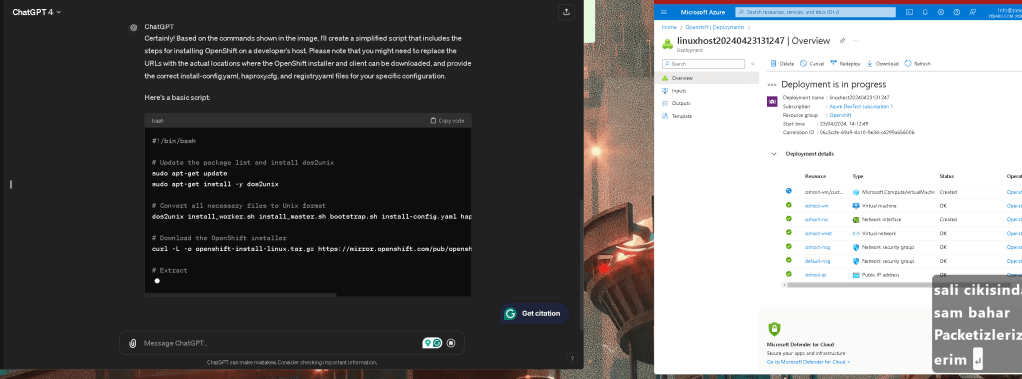 openshift host continue 57