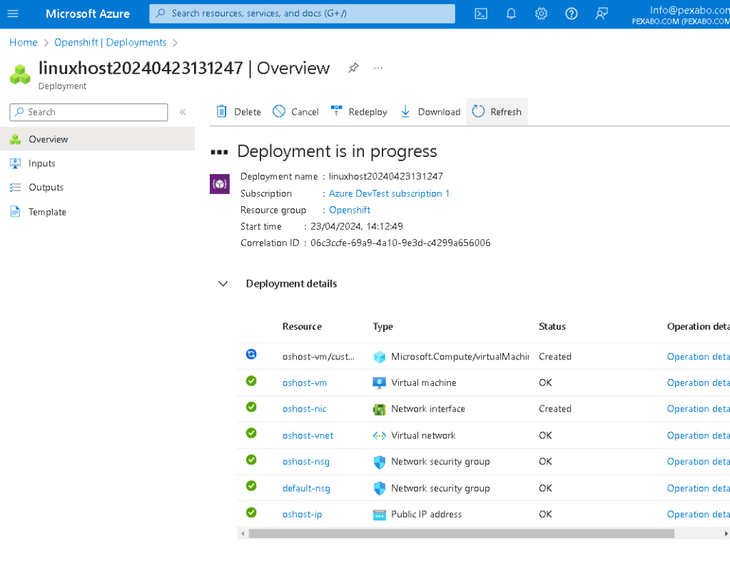 openshift host continue 59