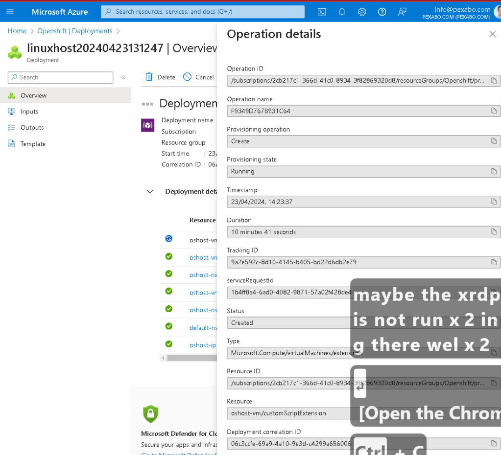 openshift host continue 60