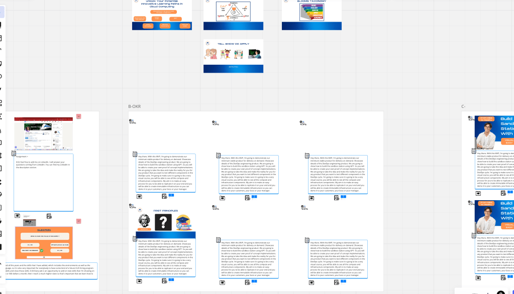 place the slides 1