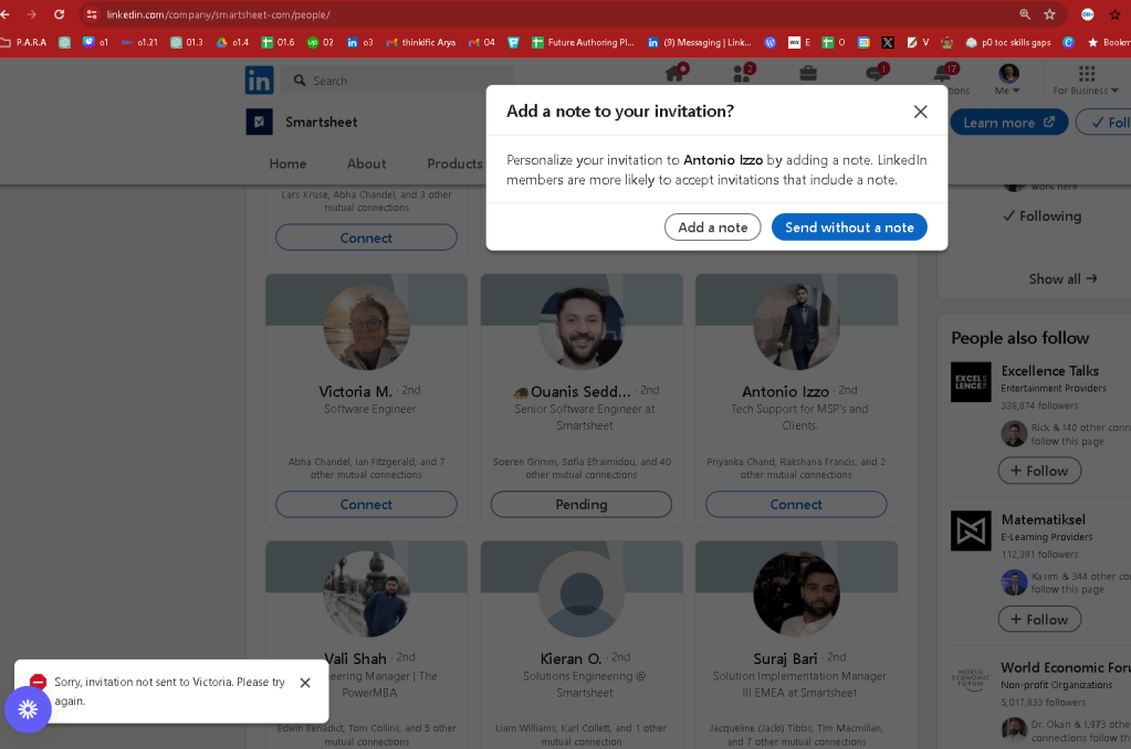 linkedin limits with 1