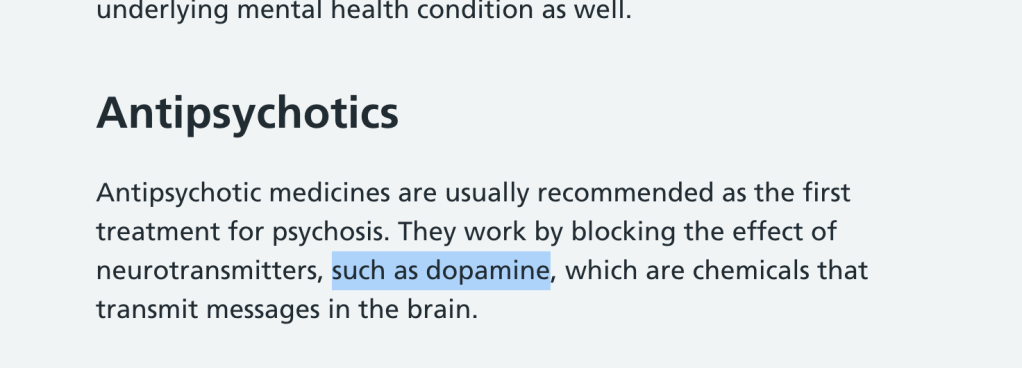 psychosis and dopamine 1