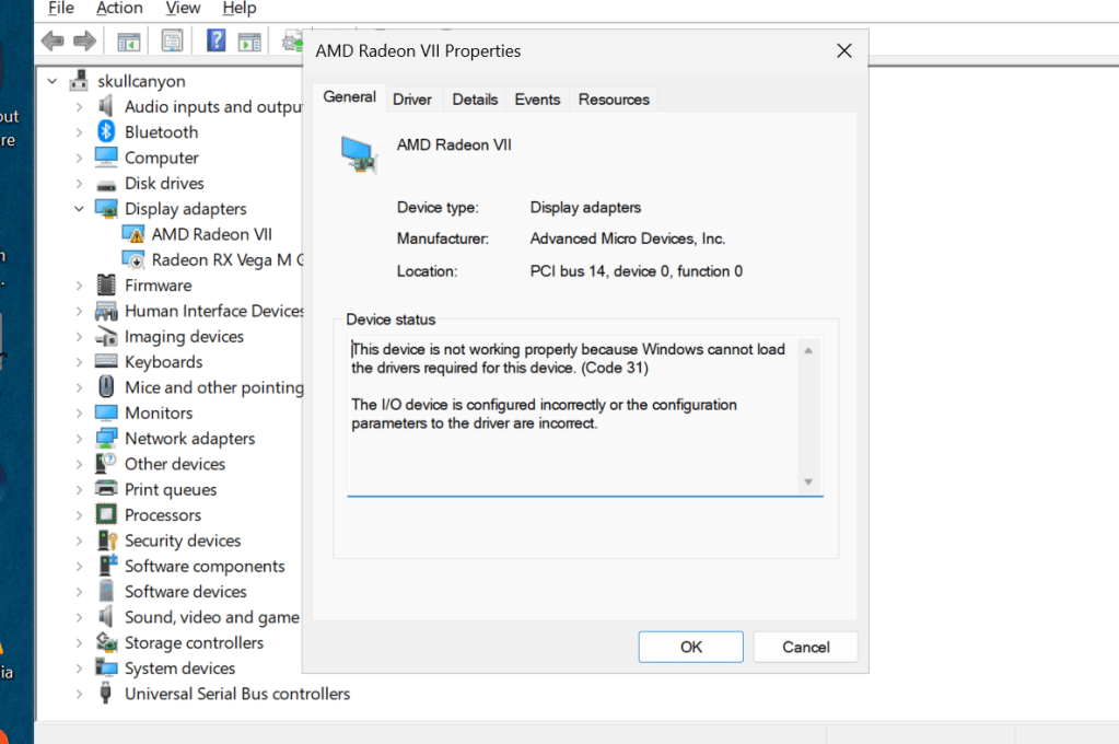 amd egpu error 3