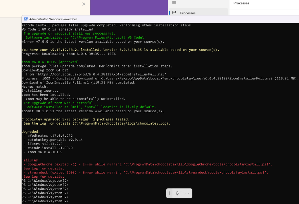 checksum fail in 5