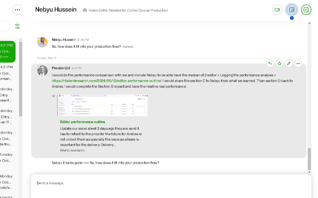 editor performance outline 12